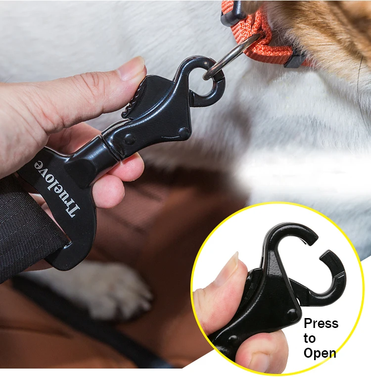 Truelove Pet All Car Seat Belt Safety Buckle with Collar or Harness High-quality Lightweight Aluminium Alloy Portable TLM1993