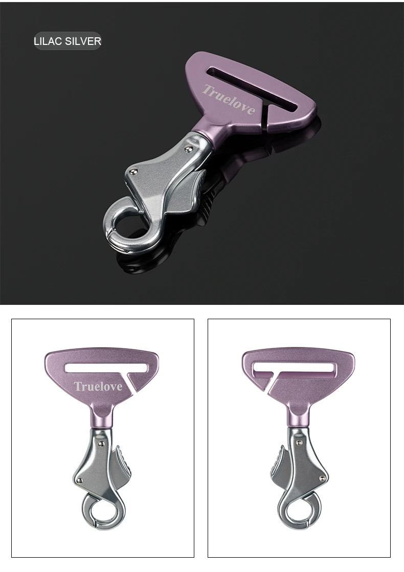 Truelove Pet All Car Seat Belt Safety Buckle with Collar or Harness High-quality Lightweight Aluminium Alloy Portable TLM1993