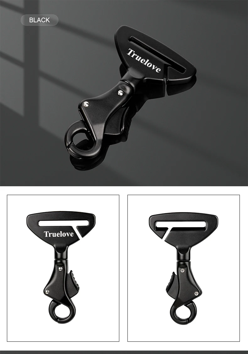 Truelove Pet All Car Seat Belt Safety Buckle with Collar or Harness High-quality Lightweight Aluminium Alloy Portable TLM1993