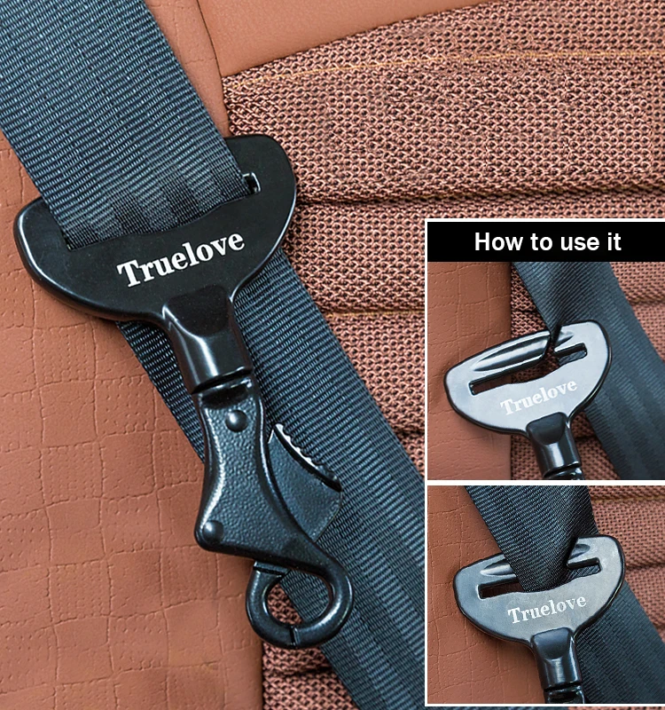 Truelove Pet All Car Seat Belt Safety Buckle with Collar or Harness High-quality Lightweight Aluminium Alloy Portable TLM1993
