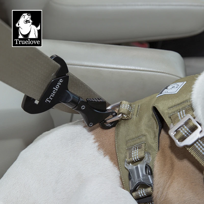 Truelove Pet All Car Seat Belt Safety Buckle with Collar or Harness High-quality Lightweight Aluminium Alloy Portable TLM1993
