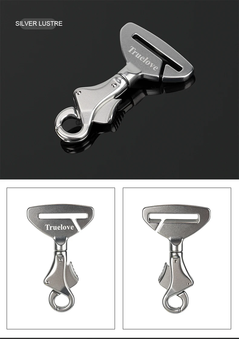Truelove Pet All Car Seat Belt Safety Buckle with Collar or Harness High-quality Lightweight Aluminium Alloy Portable TLM1993
