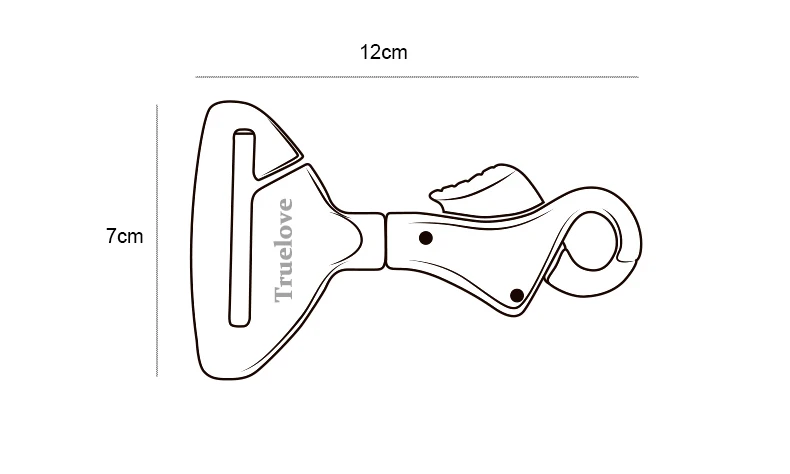 Truelove Pet All Car Seat Belt Safety Buckle with Collar or Harness High-quality Lightweight Aluminium Alloy Portable TLM1993