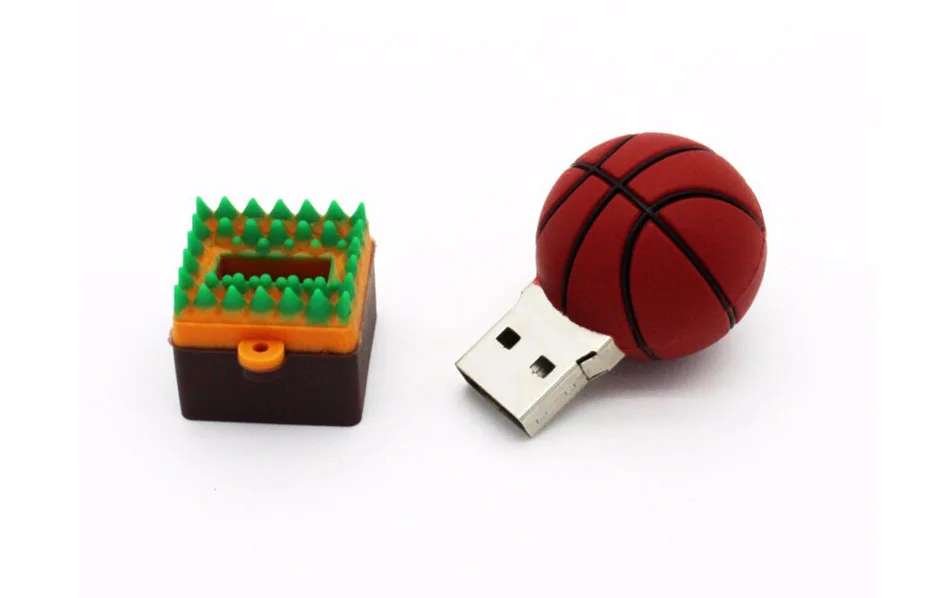 JASTER Football USB Flash Drives 128GB Basketball Memory Stick 64GB Golf Ball Pen Drive 32GB Tennis Pendrive 16GB Creative Gift