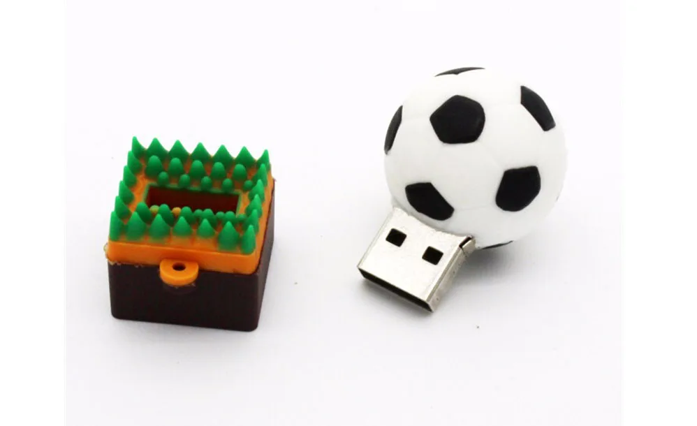 JASTER Football USB Flash Drives 128GB Basketball Memory Stick 64GB Golf Ball Pen Drive 32GB Tennis Pendrive 16GB Creative Gift