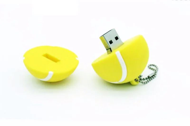 JASTER Football USB Flash Drives 128GB Basketball Memory Stick 64GB Golf Ball Pen Drive 32GB Tennis Pendrive 16GB Creative Gift