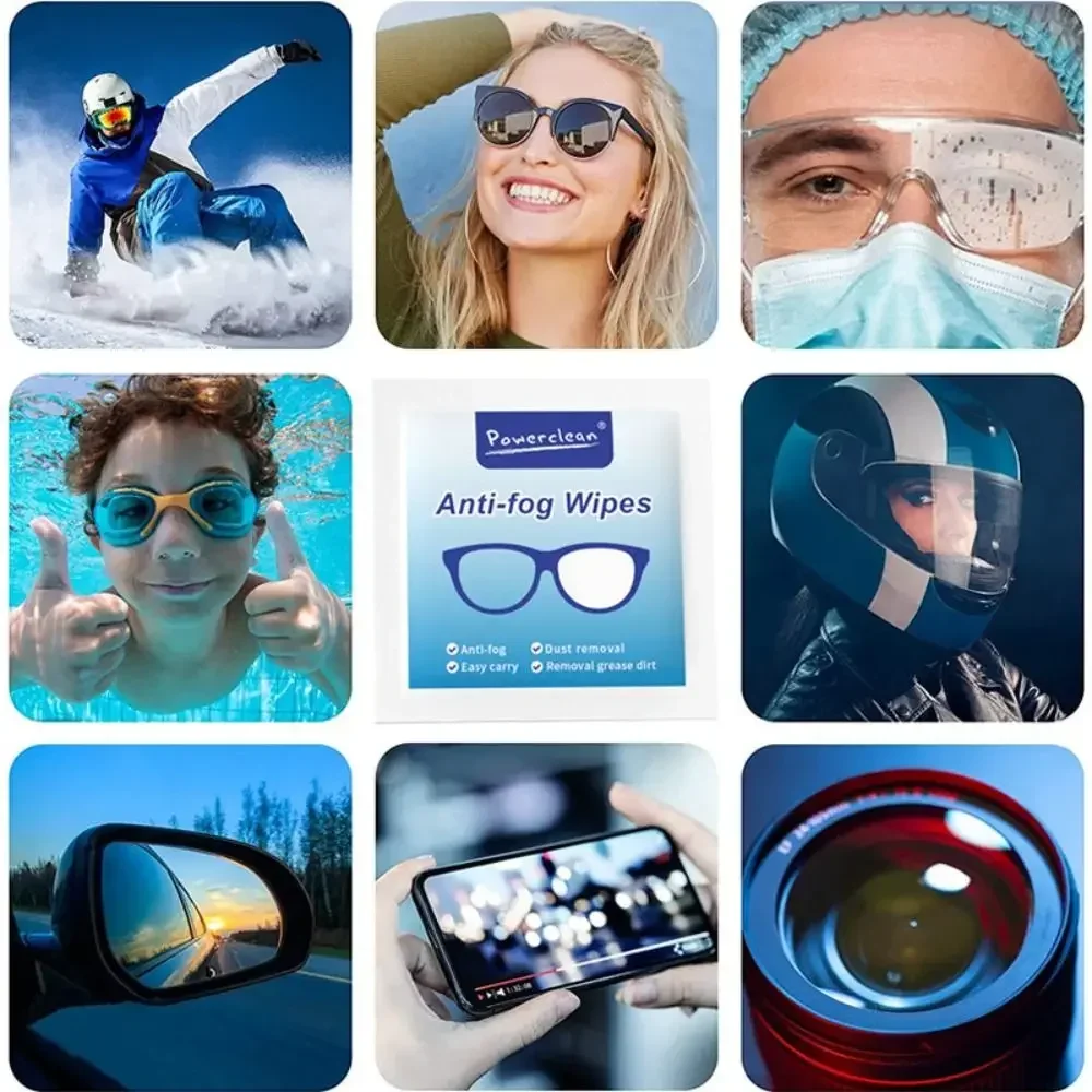 10/30/50100pcs/box Glasses Wet Cleaner Clean Disposable Anti Fog Mist Dust Remover Cleaning Lens Towels Sunglasses Phone Screen
