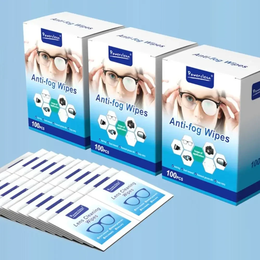 10/30/50100pcs/box Glasses Wet Cleaner Clean Disposable Anti Fog Mist Dust Remover Cleaning Lens Towels Sunglasses Phone Screen