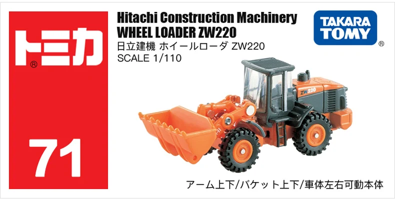 Takara Tomy Tomica 1/64 Engineering Construction Transportation Truck Car Diecast Alloy Model Kids Xmas Gift Toys for Boys