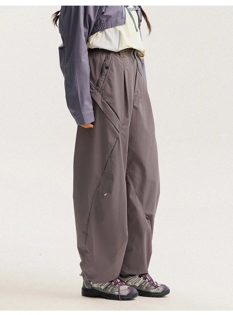 Men Women Lightweight Waterproof Quick Dry Outdoor Sport Hiking Loose Casual Techwear Track Cargo Pant Joggers Trousers
