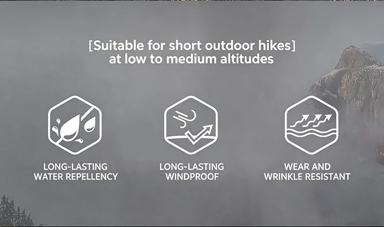 JNLN Men's Women's Waterproof Hiking Jacket Trekking Camping Mountaineering Windbreaker Unisex Outdoor Sport Windproof Rain Coat
