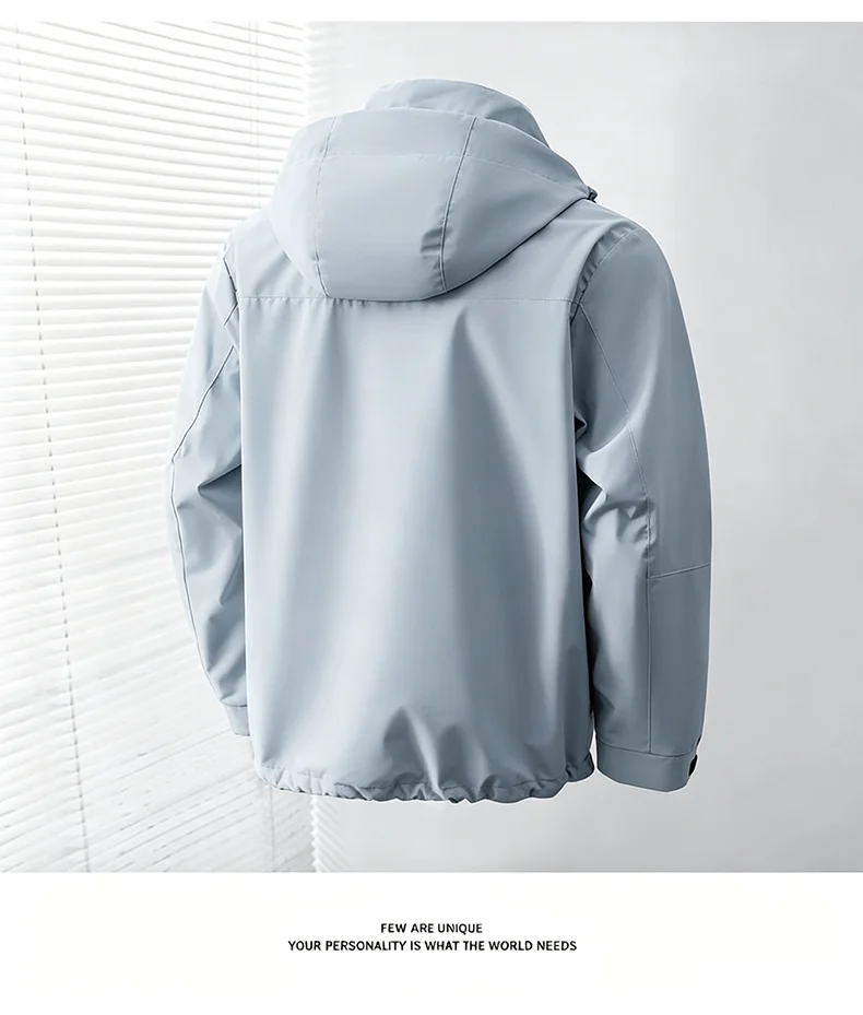 JNLN Men's Women's Waterproof Hiking Jacket Trekking Camping Mountaineering Windbreaker Unisex Outdoor Sport Windproof Rain Coat