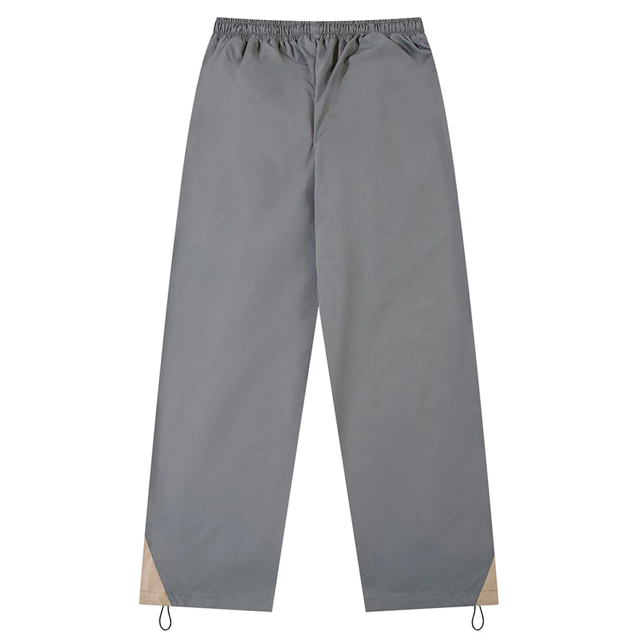 Y2K Vintage Loose Pants Streetwear Oversized Sweatpants Joggers Color Block Patchwork Wide Leg Sports Pants