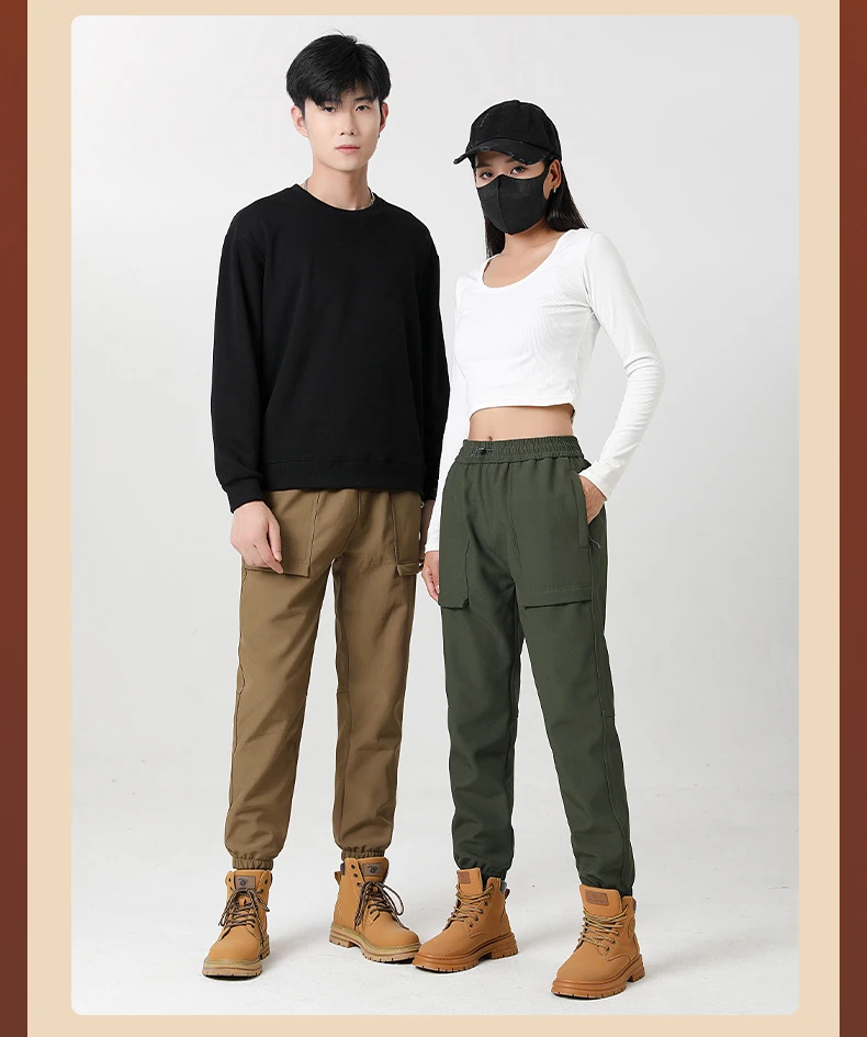 JNLN Thick Fleece Warm Pants Women Men Winter Waterproof Windproof Jogger Pants Unisex Hiking Camping Climbing Skiing Trousers