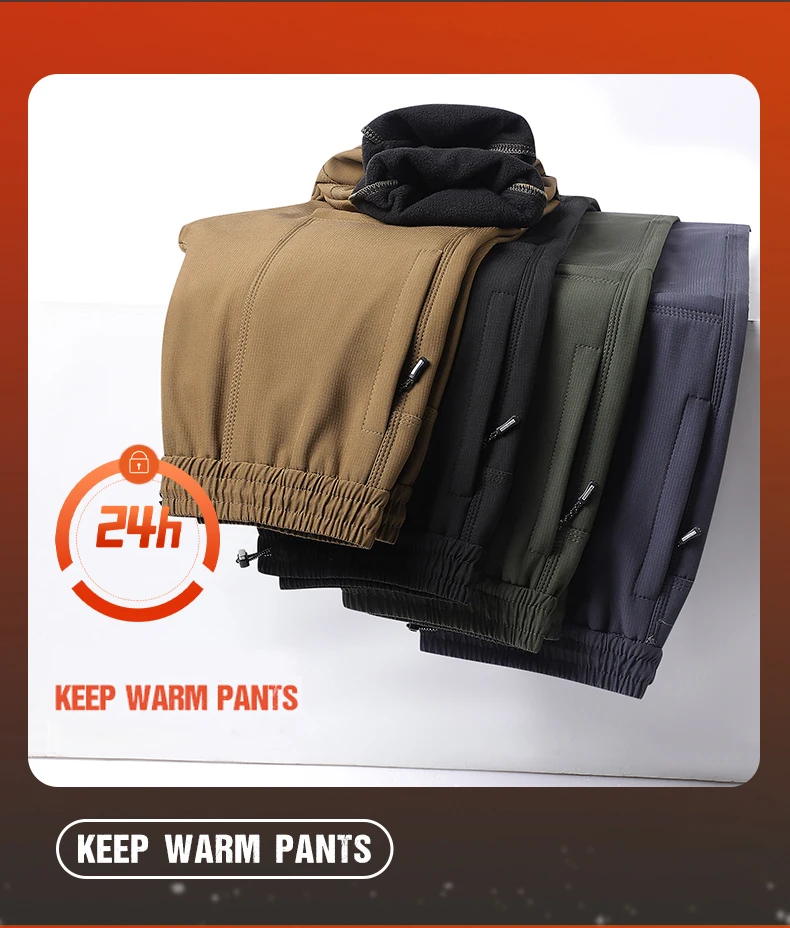 JNLN Thick Fleece Warm Pants Women Men Winter Waterproof Windproof Jogger Pants Unisex Hiking Camping Climbing Skiing Trousers