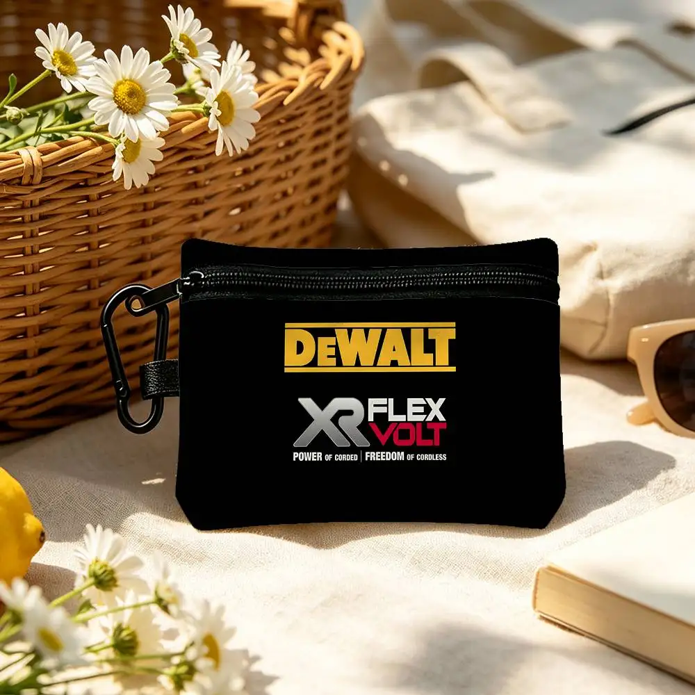 C-DeWaltS Cool Fashion Wear-resistant Oxford Cloth Coin Purse Portable Backpack Hanging Card Storage Bag