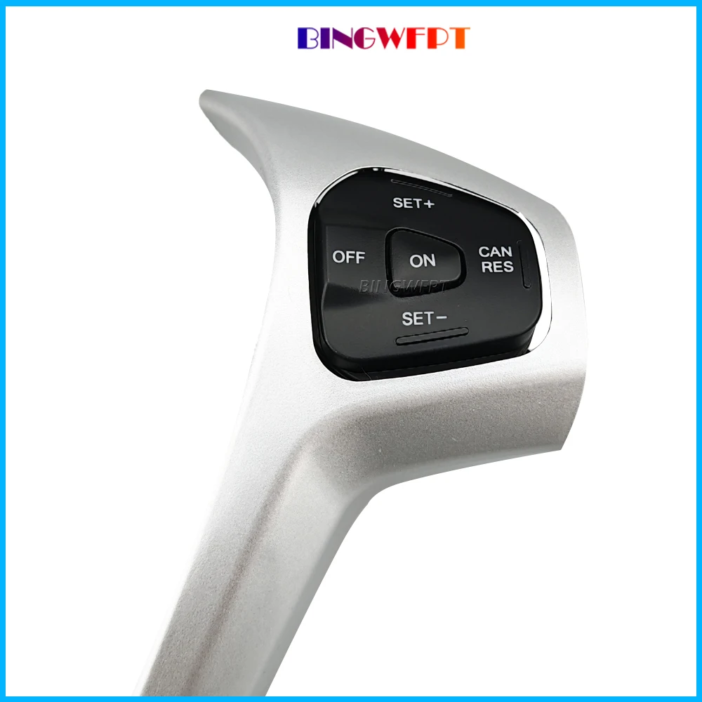 With Frame + Wire Car Cruise Control Buttons Blue / Red Backlight Steering Wheel Volume Button For Ford Fiesta MK7 Ecosport 2013
