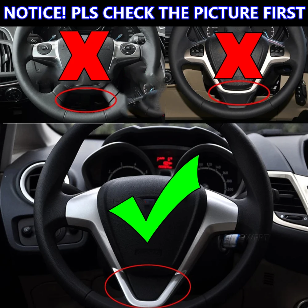 With Frame + Wire Car Cruise Control Buttons Blue / Red Backlight Steering Wheel Volume Button For Ford Fiesta MK7 Ecosport 2013