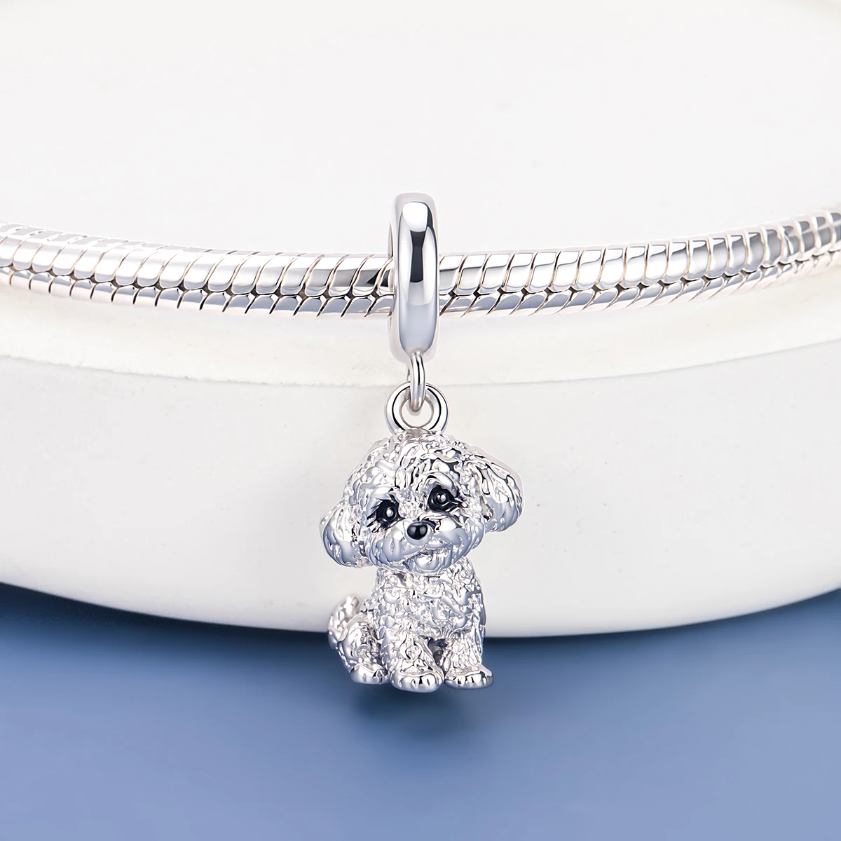 Pan Charms Puppy Dog Paw Print Pet Lover Pendant Charm Beads Fit Original Bracelet Jewelry DIY Birthday Gift for Her/Him Women