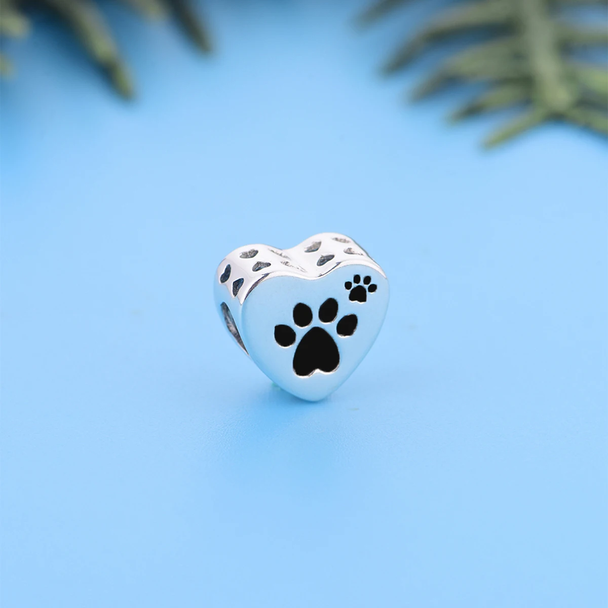 Pan Charms Puppy Dog Paw Print Pet Lover Pendant Charm Beads Fit Original Bracelet Jewelry DIY Birthday Gift for Her/Him Women