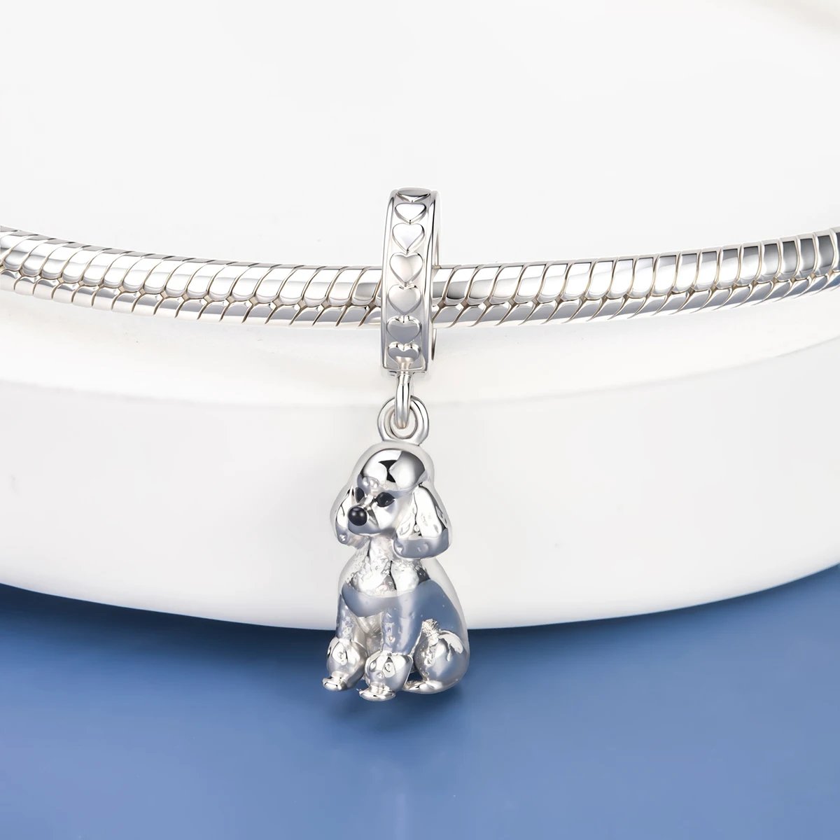 Pan Charms Puppy Dog Paw Print Pet Lover Pendant Charm Beads Fit Original Bracelet Jewelry DIY Birthday Gift for Her/Him Women
