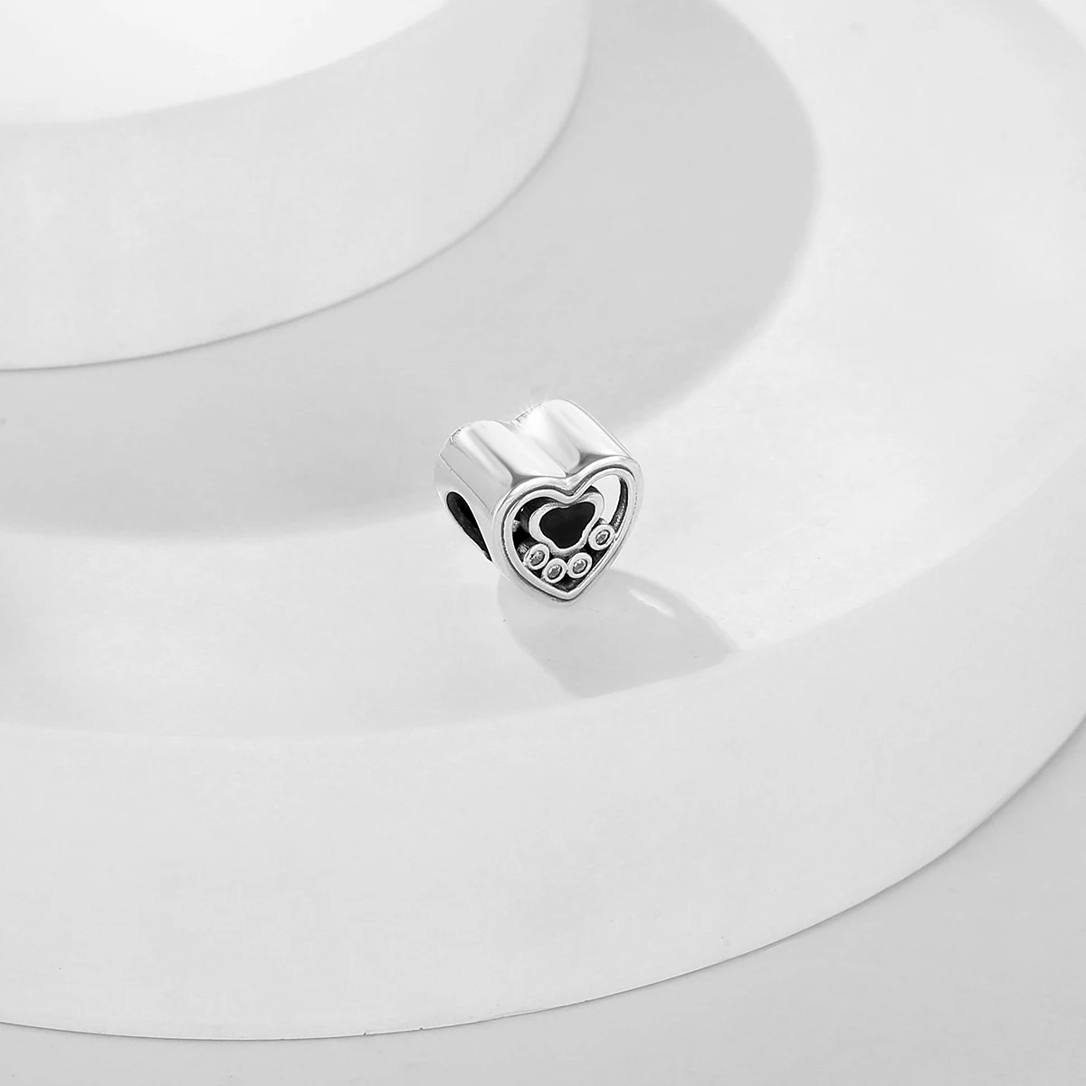 Pan Charms Puppy Dog Paw Print Pet Lover Pendant Charm Beads Fit Original Bracelet Jewelry DIY Birthday Gift for Her/Him Women
