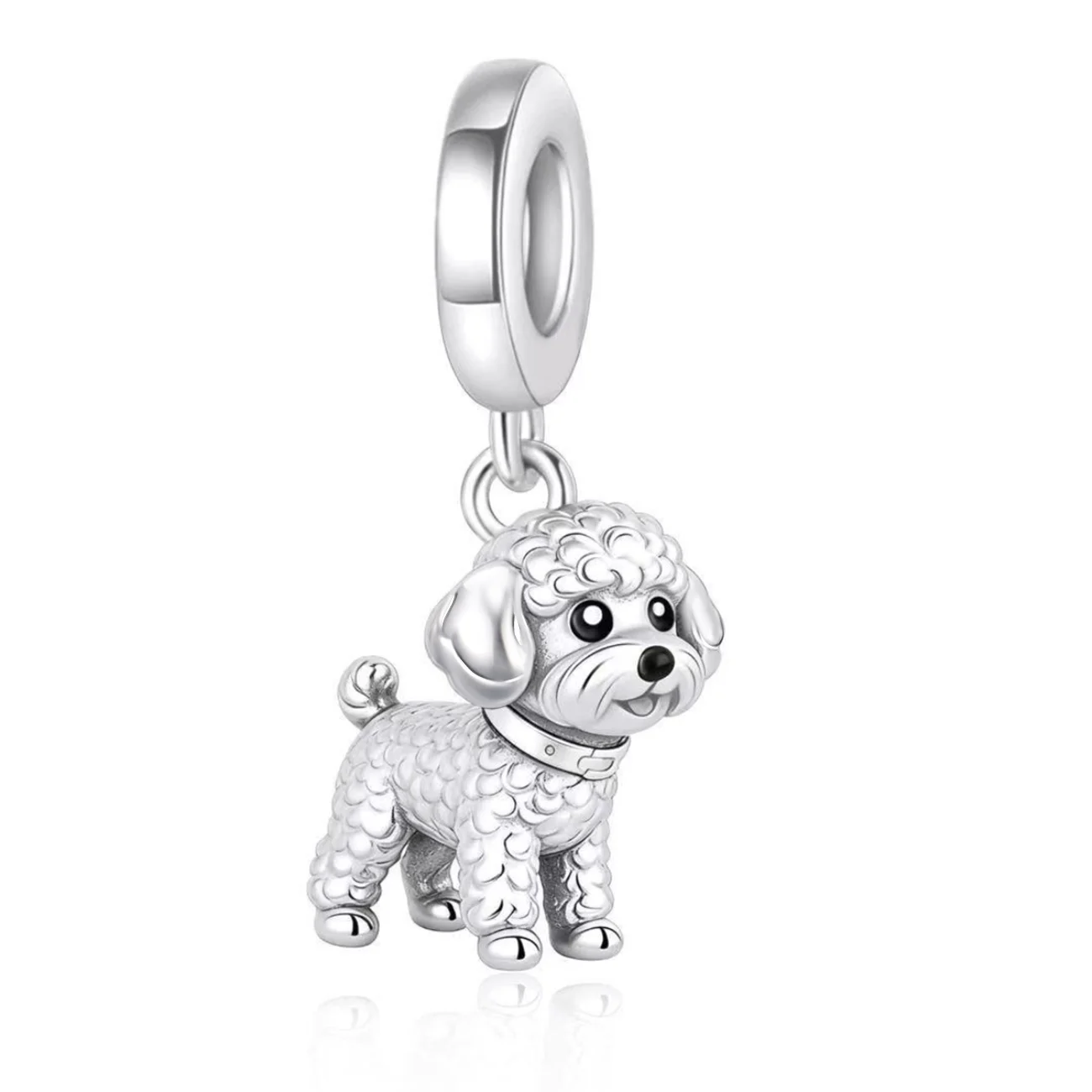 Pan Charms Puppy Dog Paw Print Pet Lover Pendant Charm Beads Fit Original Bracelet Jewelry DIY Birthday Gift for Her/Him Women