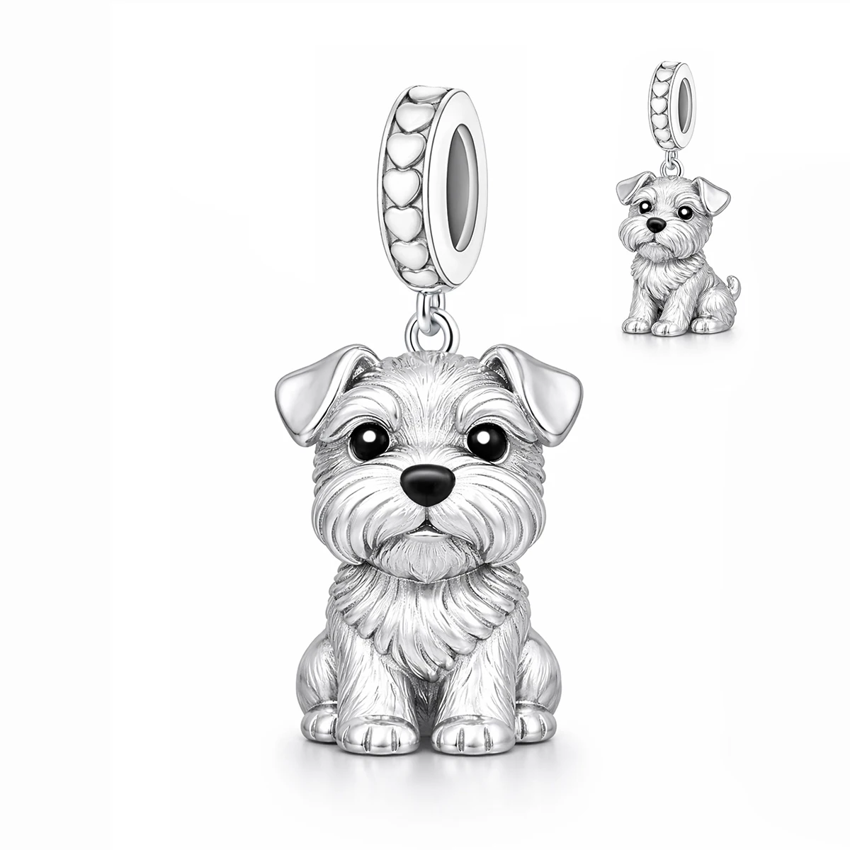 Pan Charms Puppy Dog Paw Print Pet Lover Pendant Charm Beads Fit Original Bracelet Jewelry DIY Birthday Gift for Her/Him Women