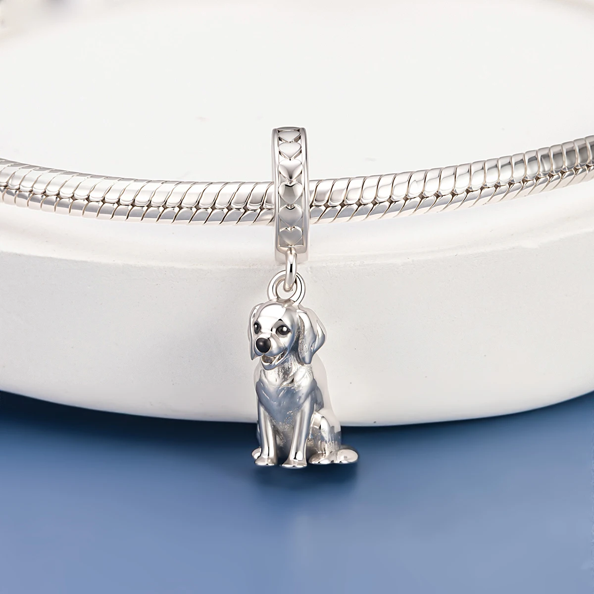 Pan Charms Puppy Dog Paw Print Pet Lover Pendant Charm Beads Fit Original Bracelet Jewelry DIY Birthday Gift for Her/Him Women