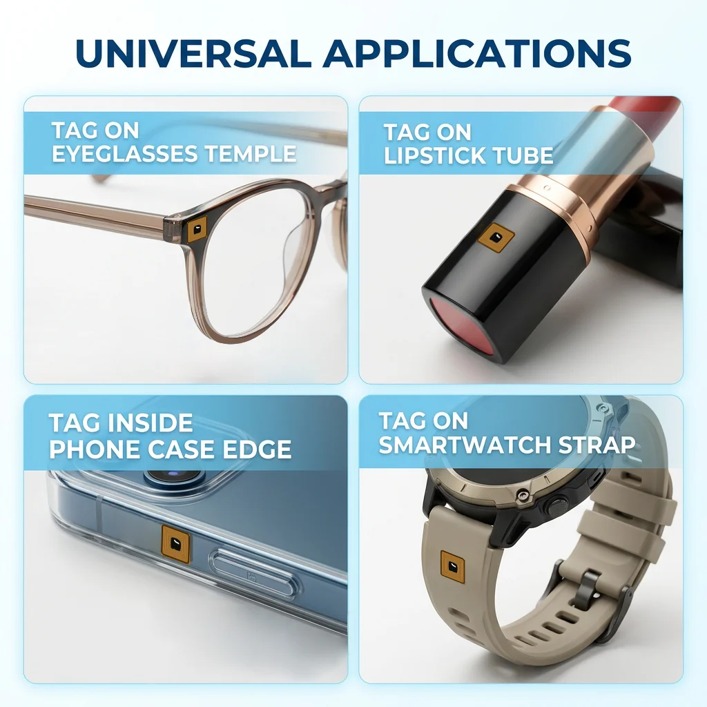 5x5mm Square FPC NFC Tag NTAG213 144B 13.56MHz Rewritable Micro RFID Sticker for Smart Jewelry Asset Tracking