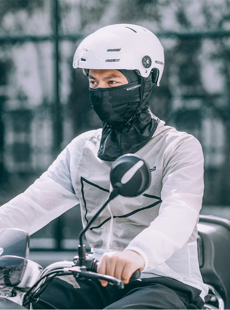 ROCKBROS Motorcycle Mask UV Sun Protection Balaclava Summer Riding Motorcyclist Scarf Breathable Face Mask Motorcycle Acsessorie