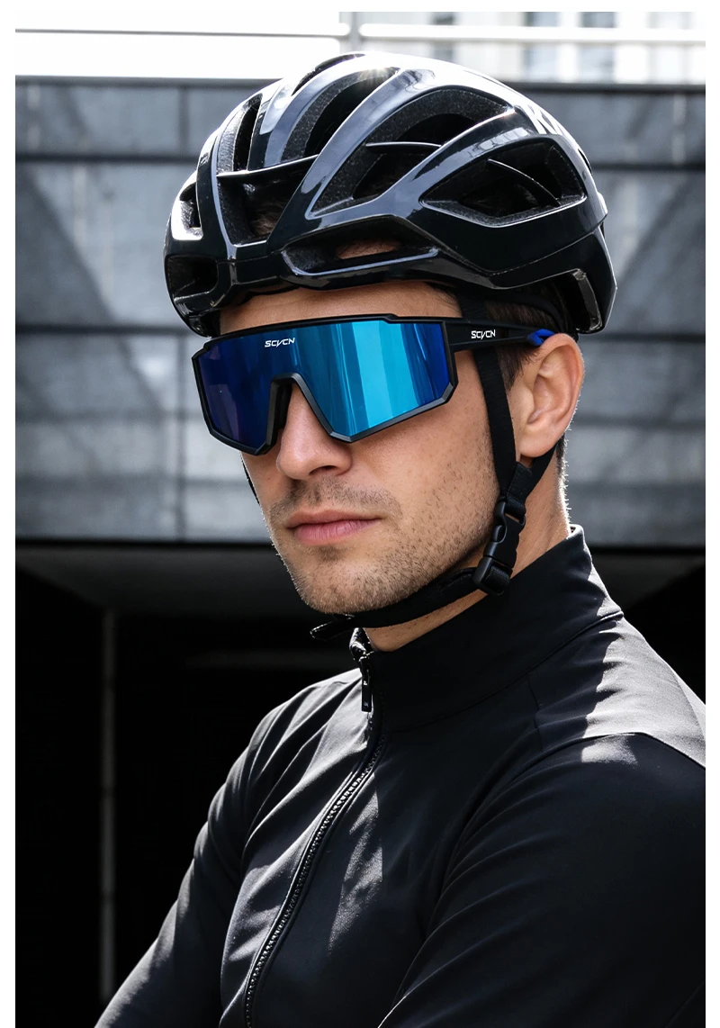 SCVCN New Photochromic Sports Cycling Glasses Men Women Running Sunglasses UV400 Mountain Camping Fishing Eyewear MTB Goggles