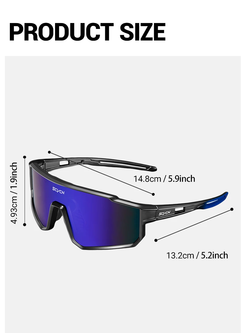 SCVCN New Photochromic Sports Cycling Glasses Men Women Running Sunglasses UV400 Mountain Camping Fishing Eyewear MTB Goggles