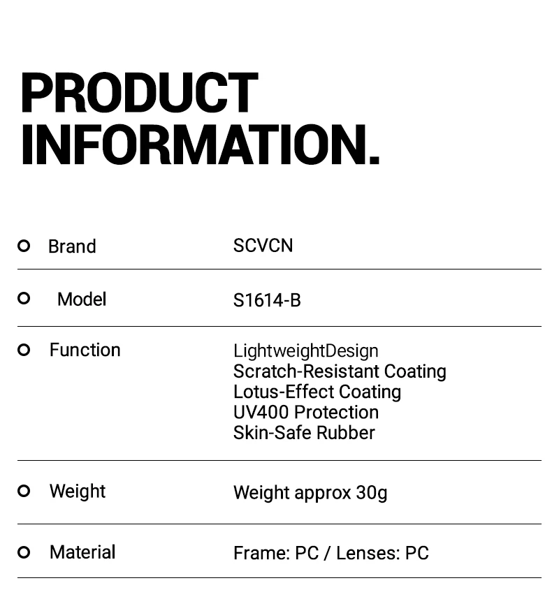 SCVCN New Photochromic Sports Cycling Glasses Men Women Running Sunglasses UV400 Mountain Camping Fishing Eyewear MTB Goggles
