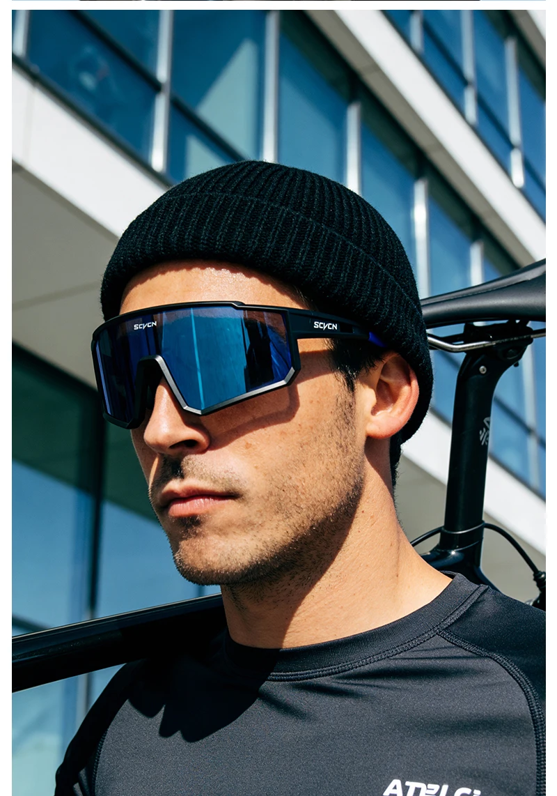 SCVCN New Photochromic Sports Cycling Glasses Men Women Running Sunglasses UV400 Mountain Camping Fishing Eyewear MTB Goggles