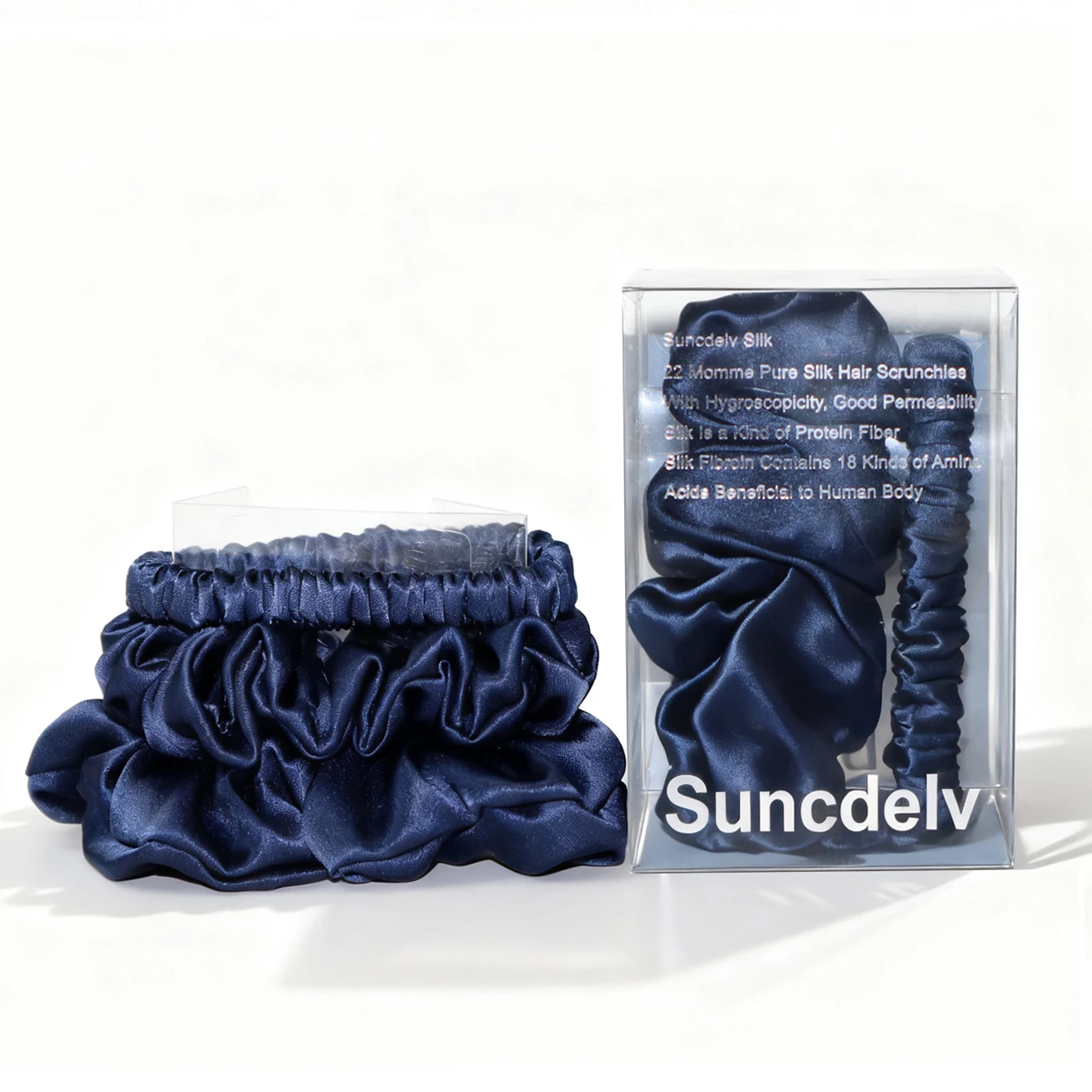 6A grade 100% silk Fabric Women Hair Scrunchies 22 Momme High Quality Hair Ties set Combination Hairbands Hair Accessories