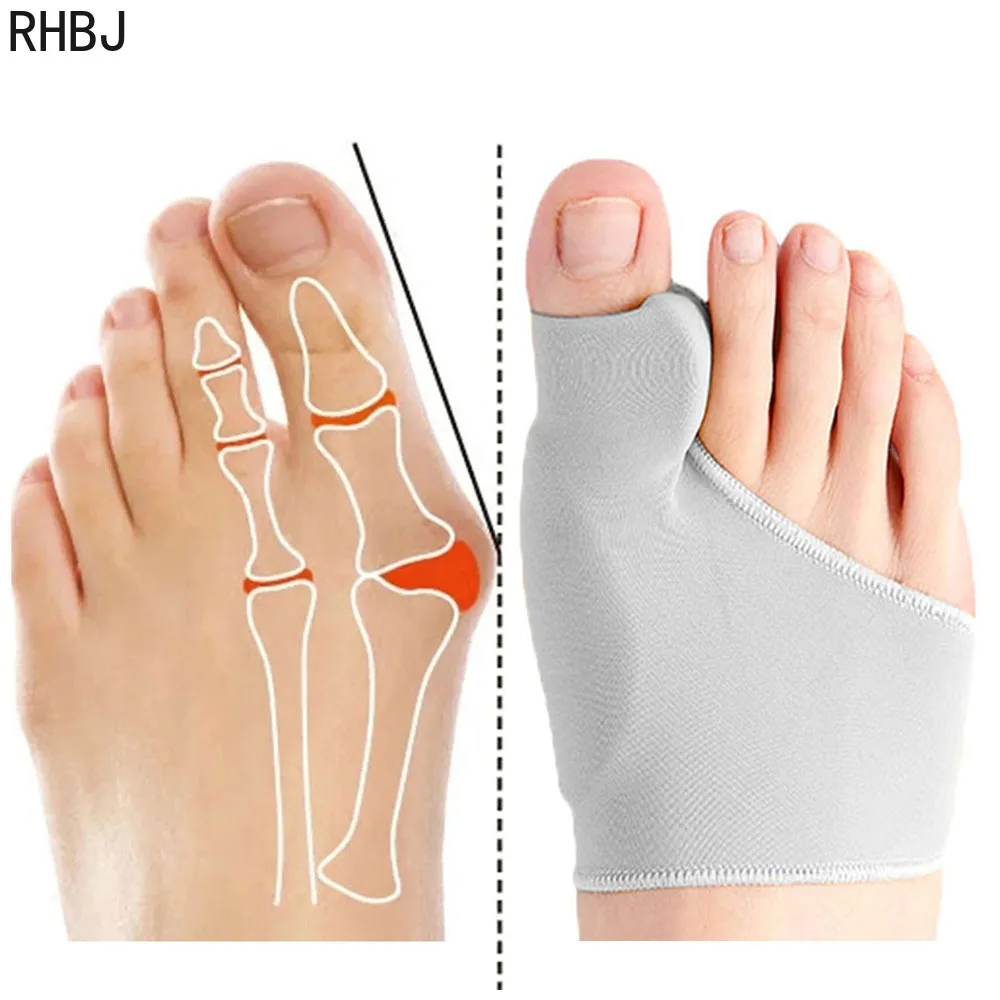1Pair Toe Separator Hallux Valgus Bunion Corrector Hammer Toe Straightener Foot Pain Relief Orthopedic Pedicure Tools Foot Care