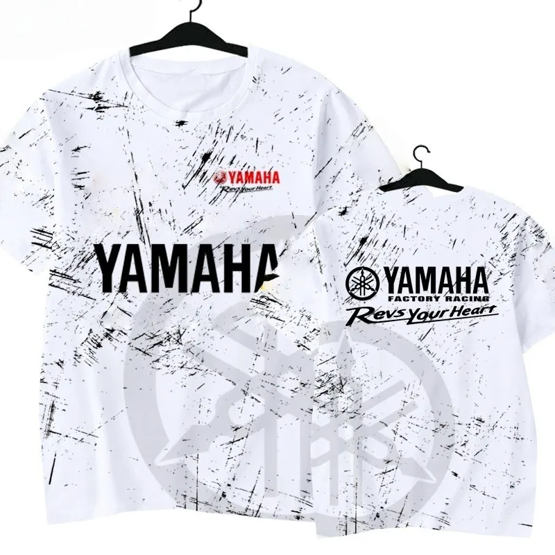 2026 Summer Yamaha Trendy Printed Short Sleeves for Men Women, Fashion, Leisure, Personalized Motorcycle Riding Clothes