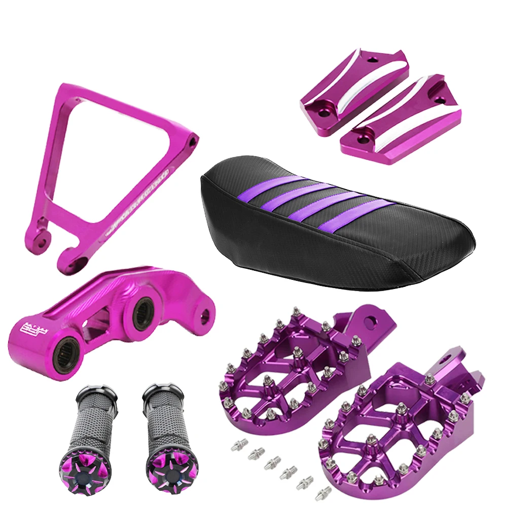 CNC Footpegs Motorcycle Accessories Seat Cover Grips Suspension Linkage Peg For Surron Sur Ron Light bee S X E-Bike JFG