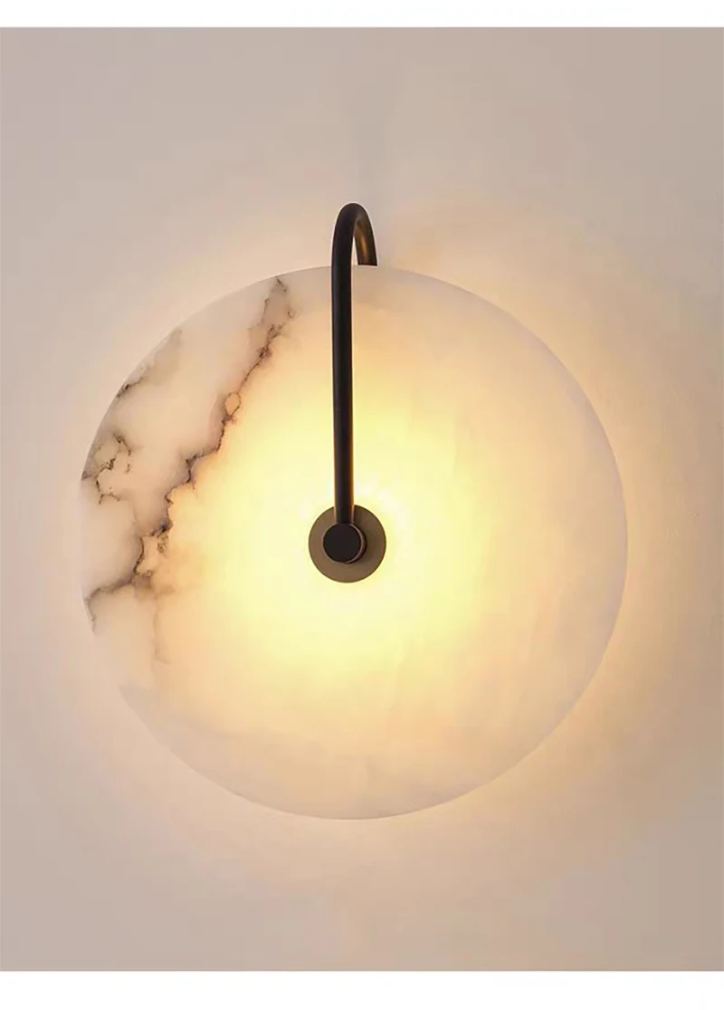 Natural Marble and Travertine Bedroom Living Room Dining Room Staircase Walls Lamps Background Wall Sstore Decoration Wall Lamps