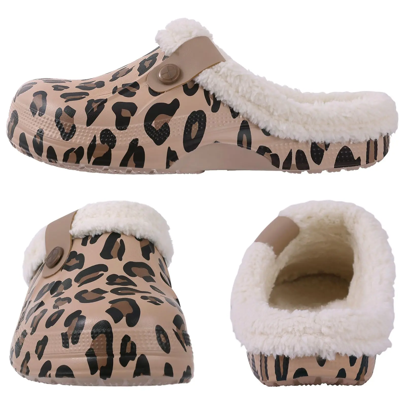 Asgard Winter Fur Furry Slippers For Men Outdoor Fashion Waterproof Plush Cotton Slippers Indoor Warm Cozy Non-slip Home Shoes