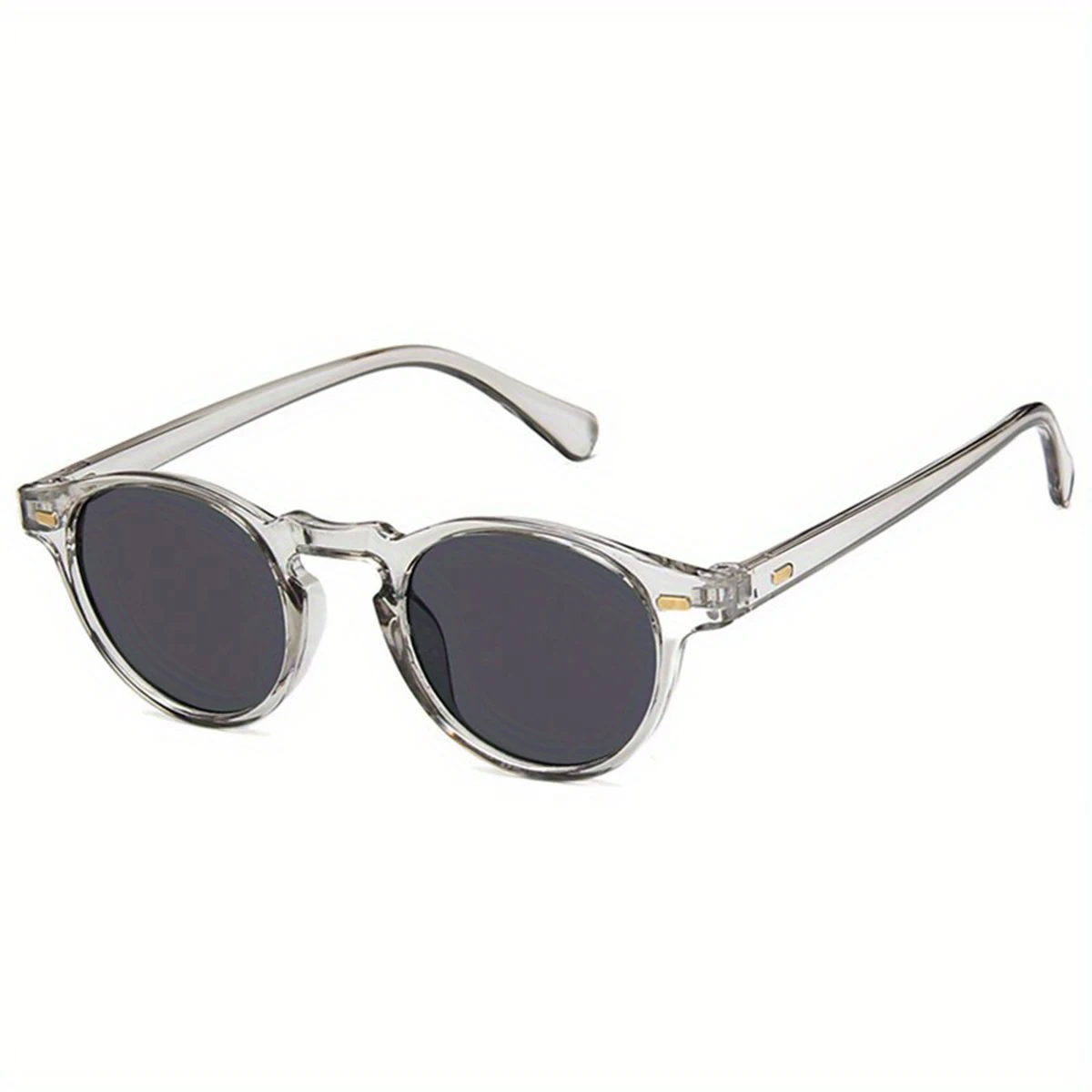 Retro Round Sunglasses Fashion Rice Nail Box Sunglasses For Men And Women Trend Joker Sunglasses