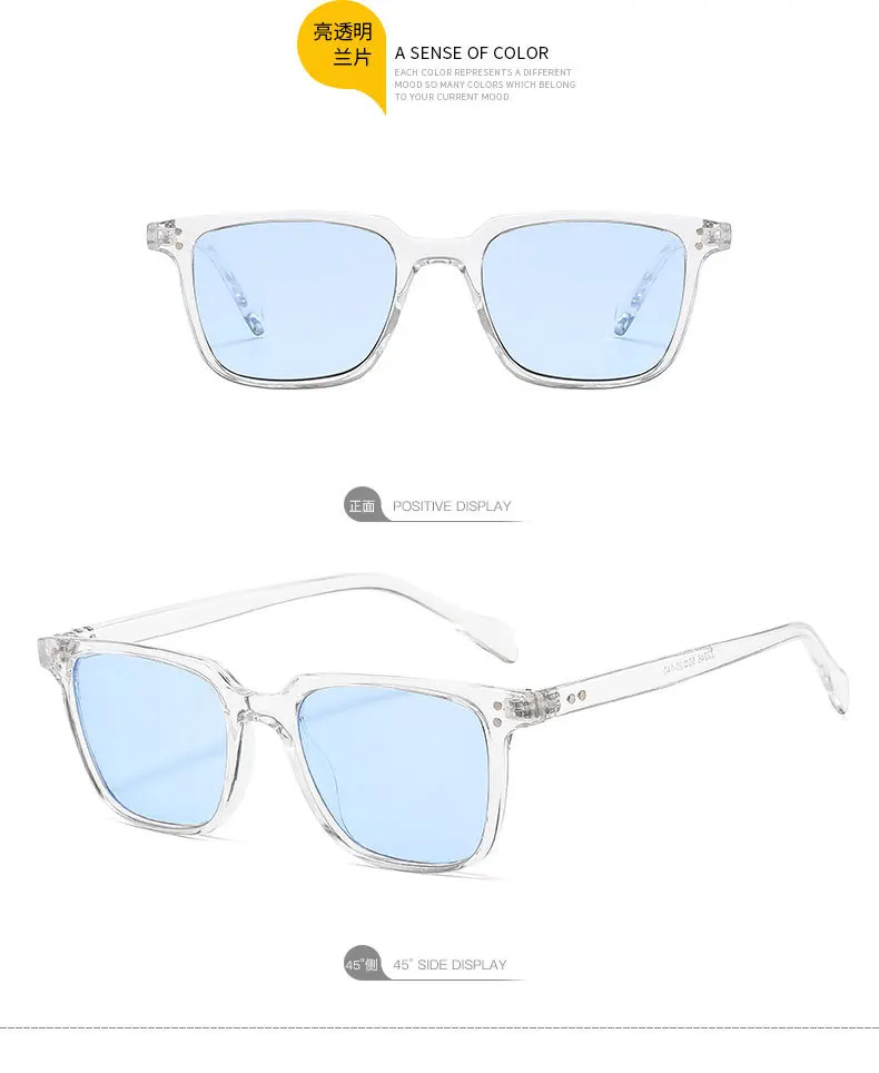 Retro Ultra light Rivets Square Sunglasses Women Fashion Brand Designer Rectangle Eyewear UV400 Men Sun Glasses