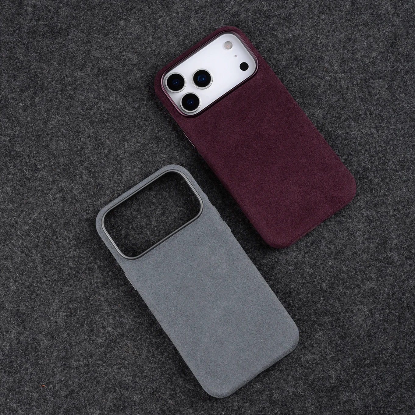 Real Italian Imported for Alcantara Magnetic Case for iPhone 18 17 Pro Max 18Pro With MagSafe Case Smart Button Protective Cover