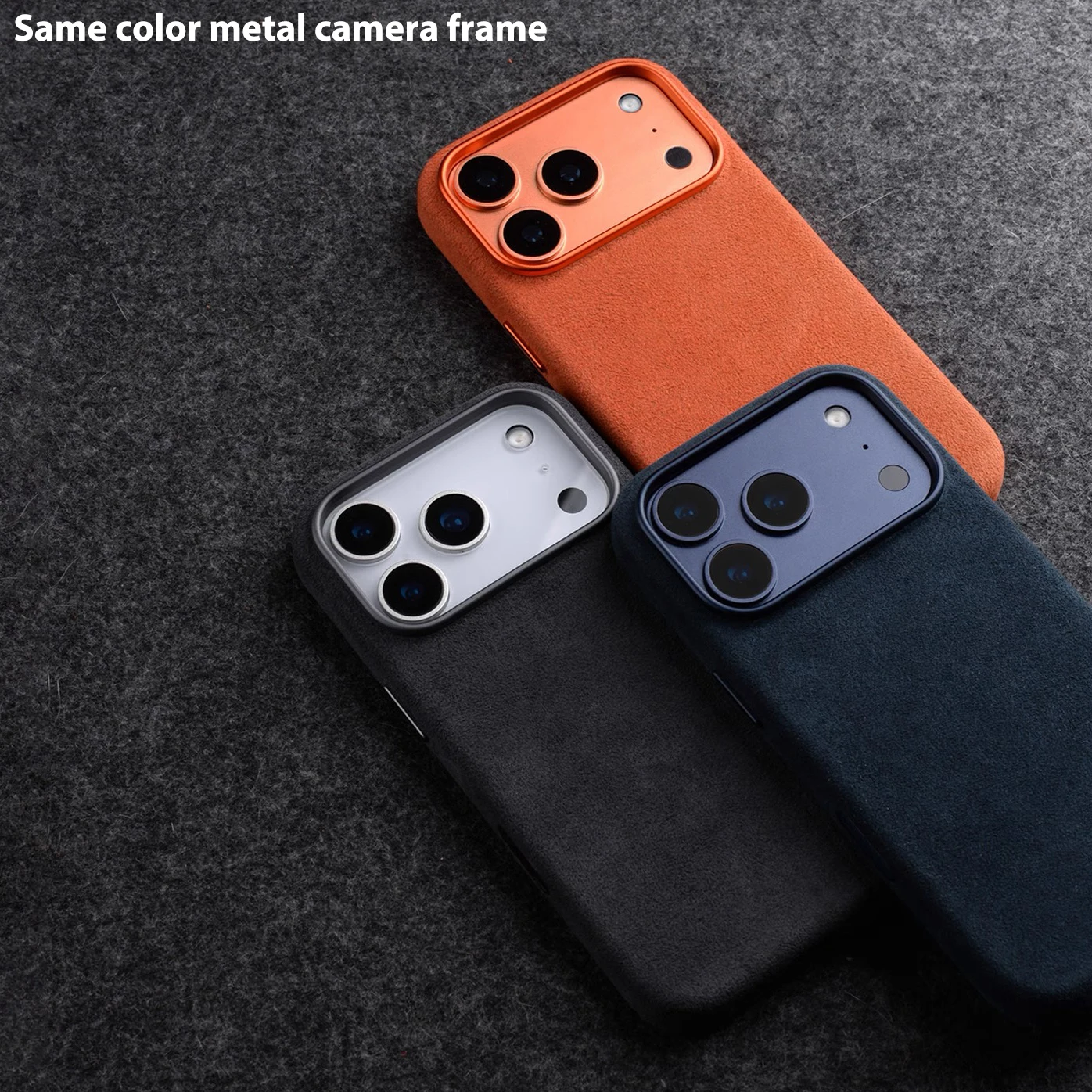 Real Italian Imported for Alcantara Magnetic Case for iPhone 18 17 Pro Max 18Pro With MagSafe Case Smart Button Protective Cover