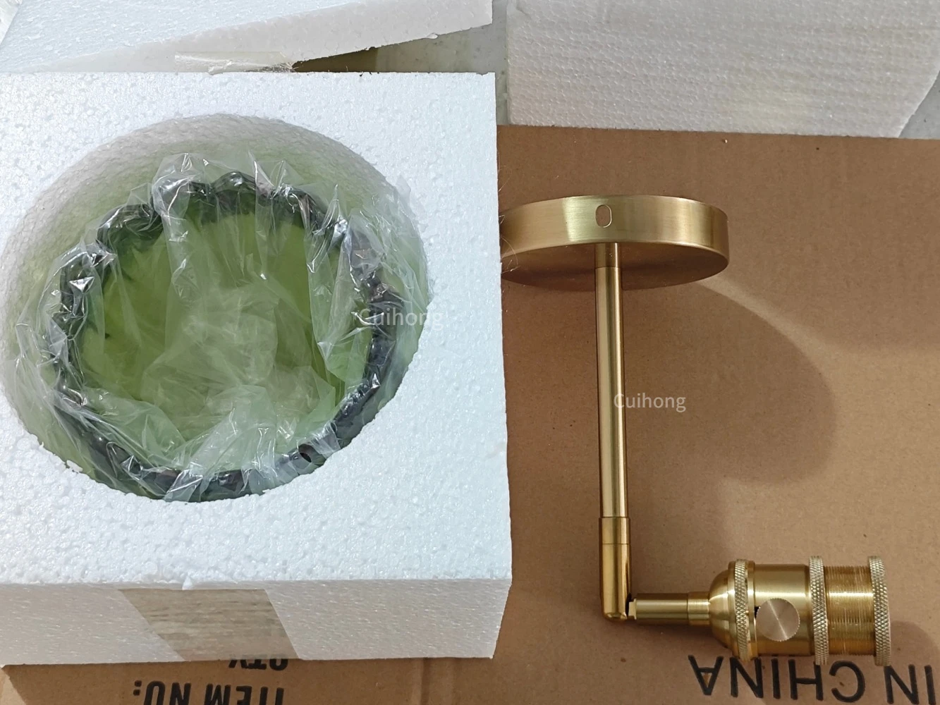 Vintage Green Tulip Glass Wall Lamp Shade Living Room Bedroom Door Lamp Bedside Lights