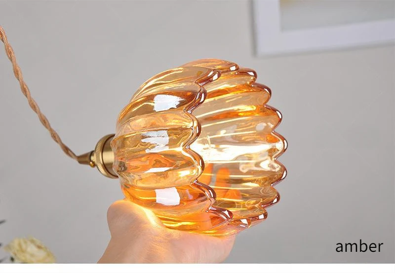 Vintage Green Tulip Glass Wall Lamp Shade Living Room Bedroom Door Lamp Bedside Lights