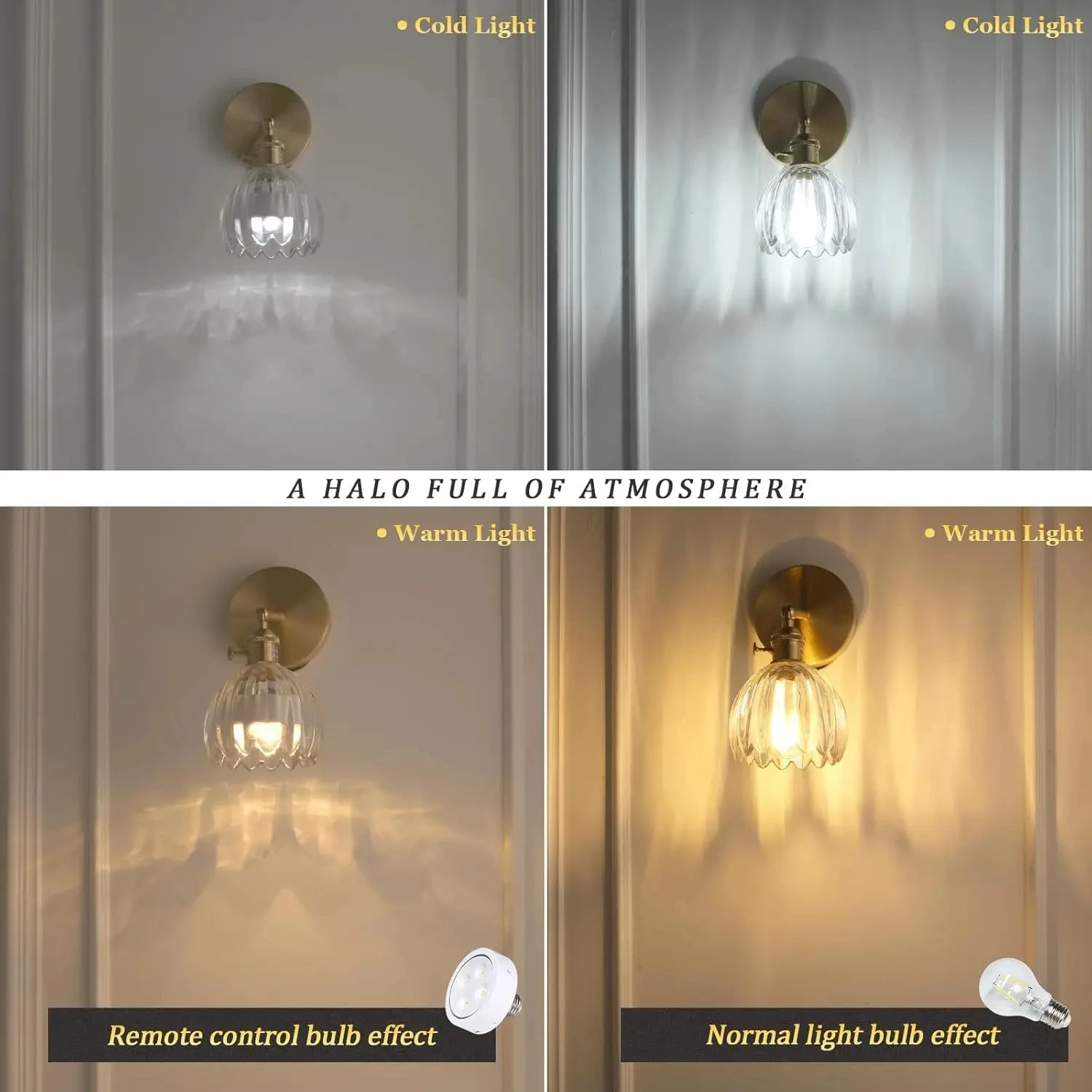 Vintage Green Tulip Glass Wall Lamp Shade Living Room Bedroom Door Lamp Bedside Lights