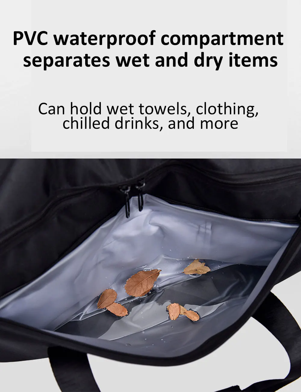 Sports Fitness Travel Handbag Dry And Wet Waterproof With Shoes Pocket Training Men Women Gym Sports Bag Shoulder Portable Pack