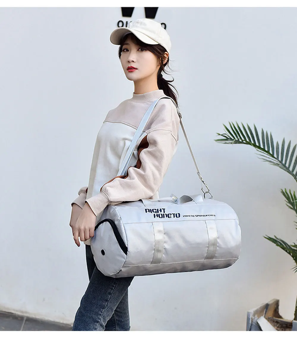Sports Fitness Travel Handbag Dry And Wet Waterproof With Shoes Pocket Training Men Women Gym Sports Bag Shoulder Portable Pack